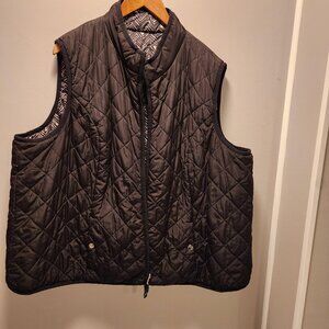 Lane Bryant Reversible Multi / Black Women's Puffer Vest
